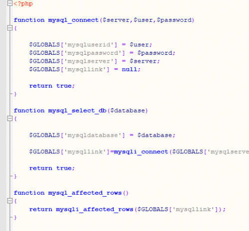 More information about "MySQL Wrapper for PHP 7"