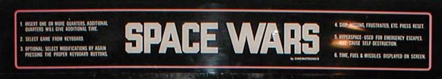 Space Wars Arcade Game (1977)